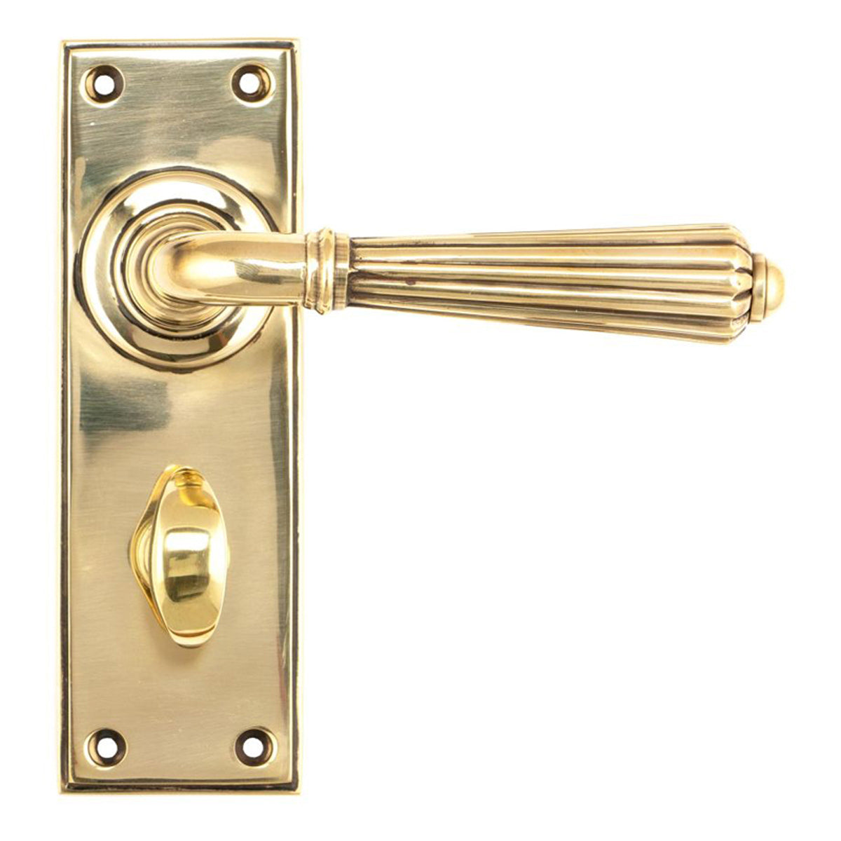 HINTON LEVER HANDLE+PLATE BATH 128x152x72 AGBR