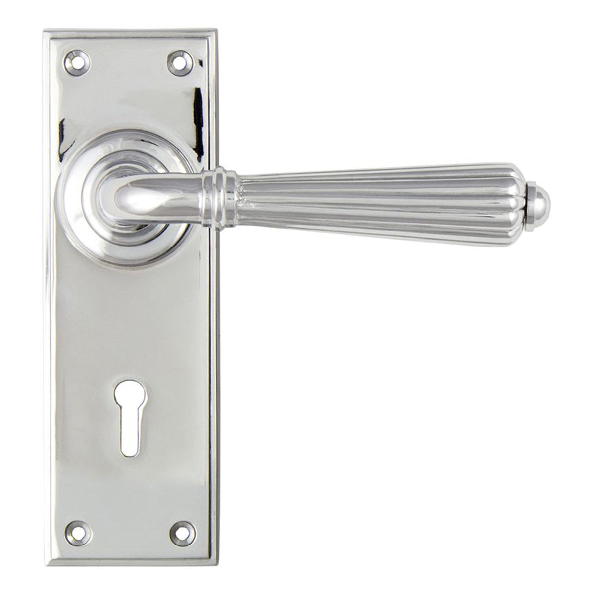 HINTON LEVER HANDLE+PLATE LOCK 128x152x72 PCP
