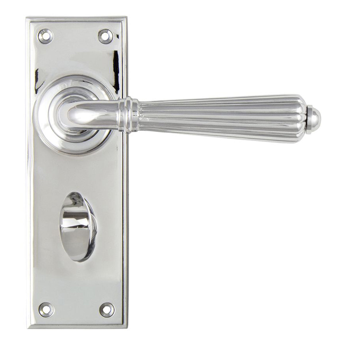 HINTON LEVER HANDLE+PLATE BATH 128x152x72 PCP