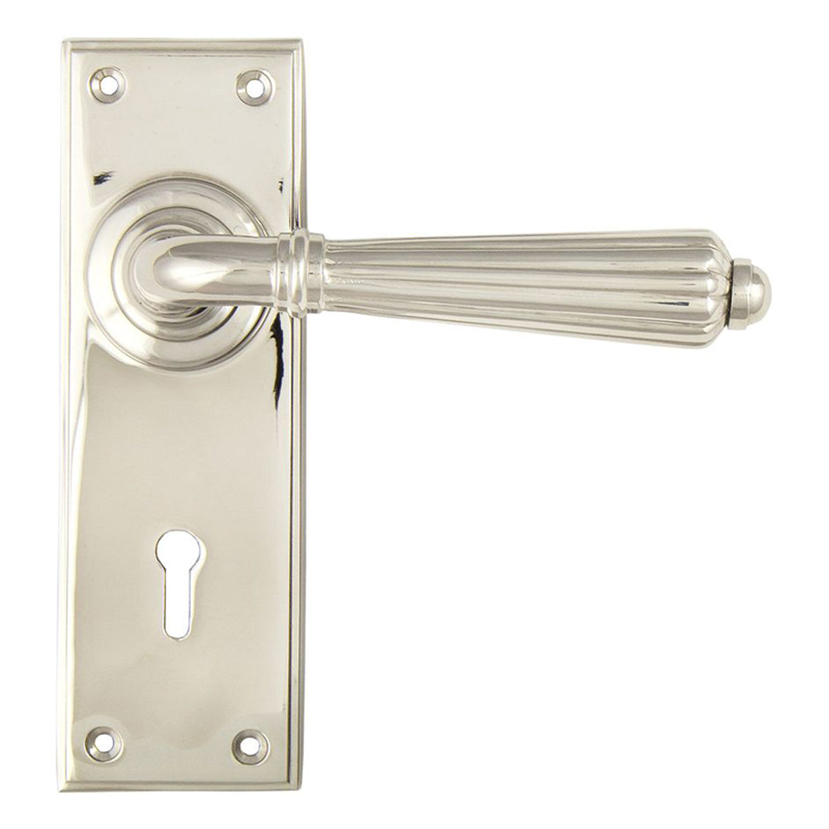 HINTON LEVER HANDLE+PLATE LOCK 128x152x72 PNP