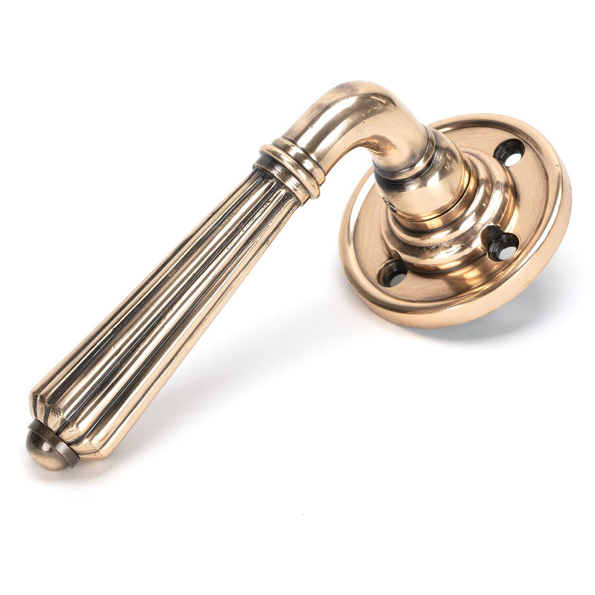 HINTON LEVER HANDLE+PLATE SPRUNG 60x128x70 PBZ