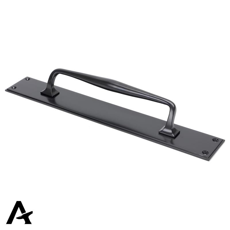 ART DECO PULL HANDLE+PLATE 425x65x60 AGBZ - 45377 by MARCHES (ANVIL) ARCHITECTURAL HARDWARE