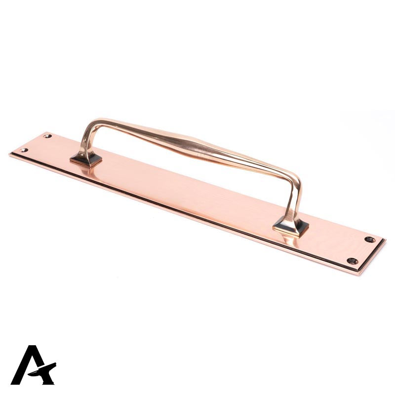 ART DECO PULL HANDLE+PLATE 425x65x60 PBZ - 45378 by MARCHES (ANVIL) ARCHITECTURAL HARDWARE