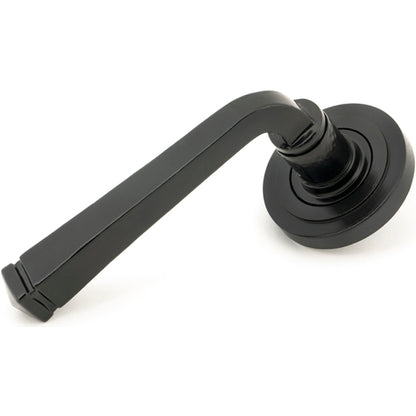AVON LEVER HANDLE+ROSE SPRUNG ART DECO 53x118x63 BLK - 45624 by MARCHES (ANVIL) ARCHITECTURAL HARDWARE