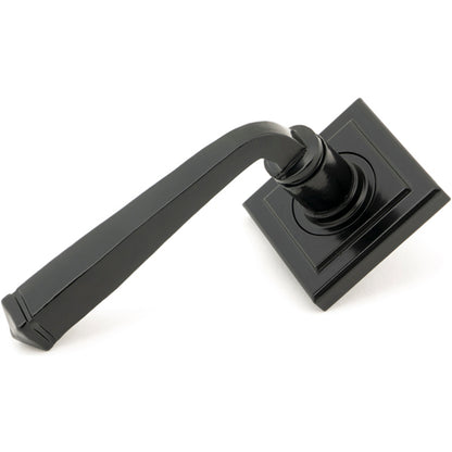 AVON LEVER HANDLE+ROSE SPRUNG SQUARE 53x118x63 BLK - 45626 by MARCHES (ANVIL) ARCHITECTURAL HARDWARE