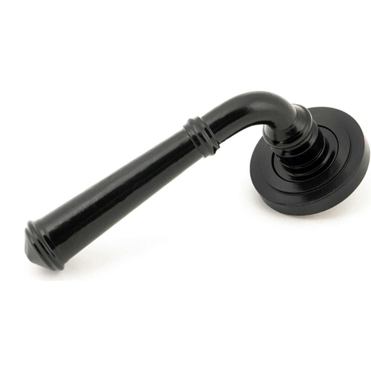 REGENCY LEVER HANDLE+ROSE SPRUNG ART DECO 53x131x67 BLK