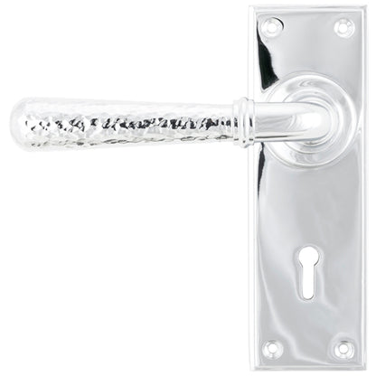 HAMMERED NEWBURY LEVER HANDLE LOCK 124x152x70 PCP - 46213 by MARCHES (ANVIL) ARCHITECTURAL HARDWARE