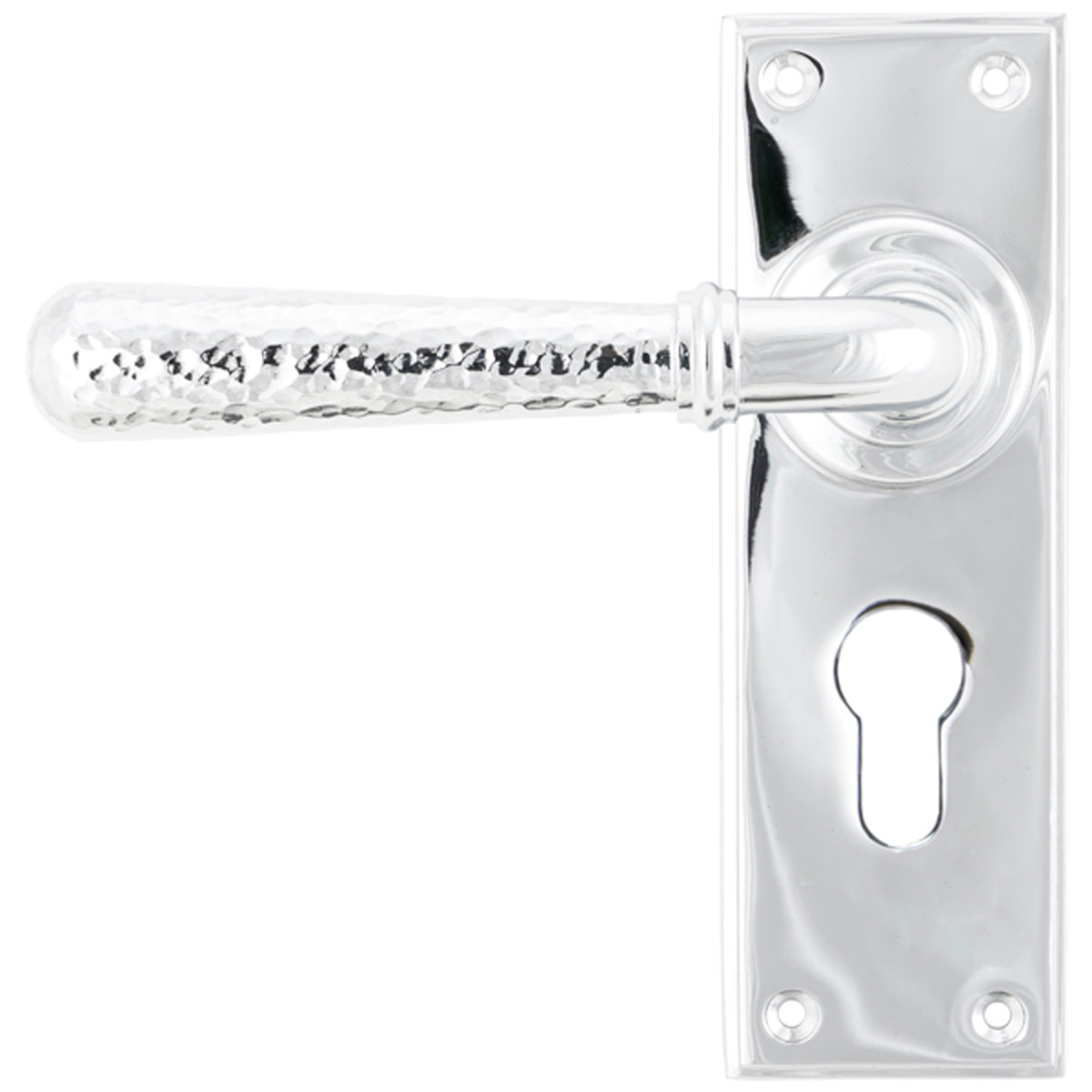 HAMMERED NEWBURY LEVER HANDLE EURO 124x152x70 PCP