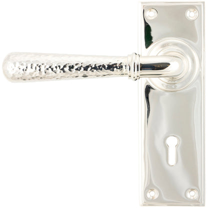 HAMMERED NEWBURY LEVER HANDLE LOCK 124x152x70 PNP - 46217 by MARCHES (ANVIL) ARCHITECTURAL HARDWARE