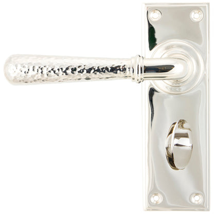 HAMMERED NEWBURY LEVER HANDLE BATH 124x152x70 PNP - 46219 by MARCHES (ANVIL) ARCHITECTURAL HARDWARE