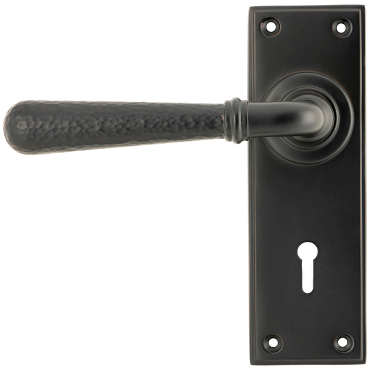 HAMMERED NEWBURY LEVER HANDLE LOCK 124x152x70 AGBZ