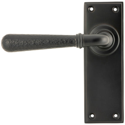 HAMMERED NEWBURY LEVER HANDLE LATCH 124x152x70 AGBZ - 46222 by MARCHES (ANVIL) ARCHITECTURAL HARDWARE