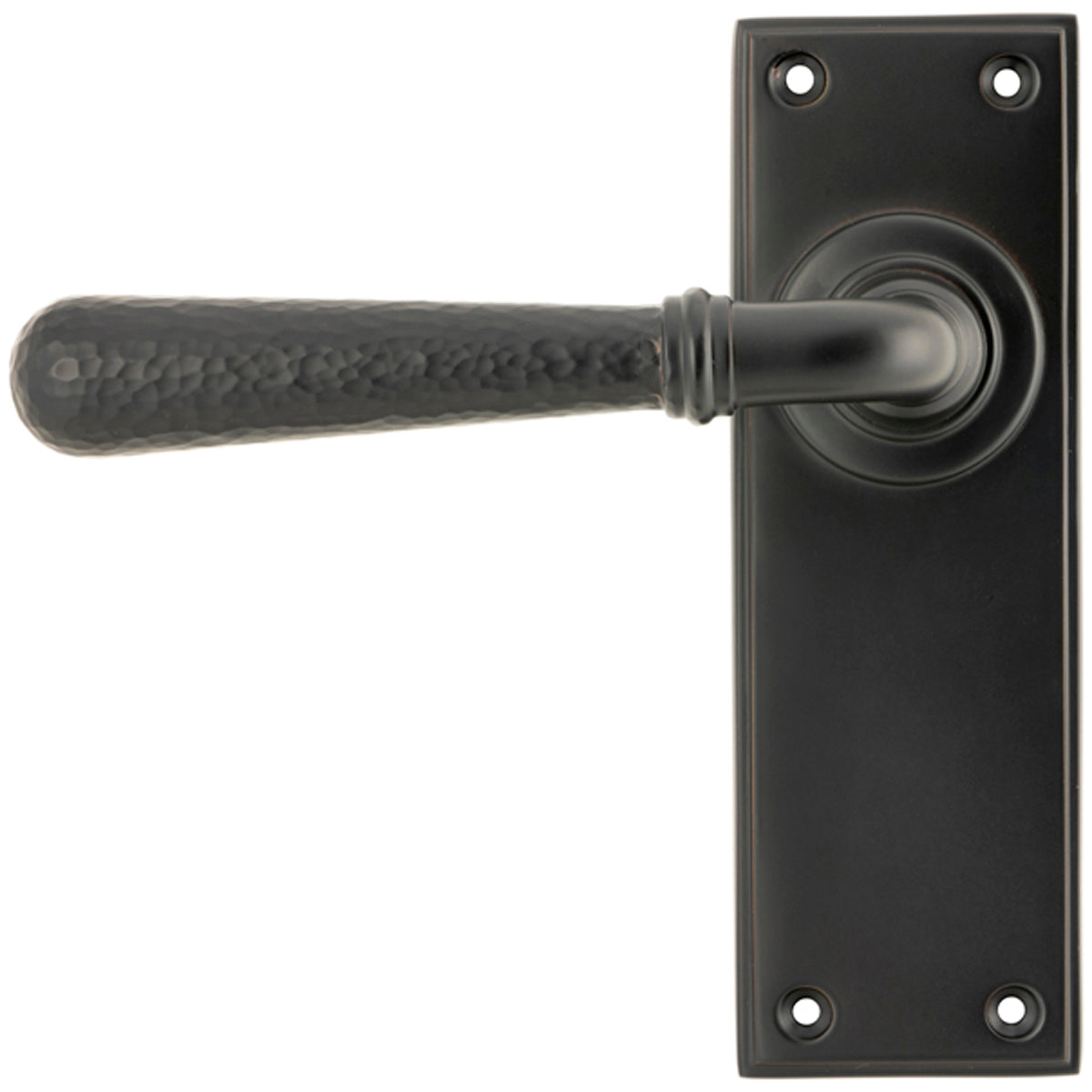 HAMMERED NEWBURY LEVER HANDLE LATCH 124x152x70 AGBZ