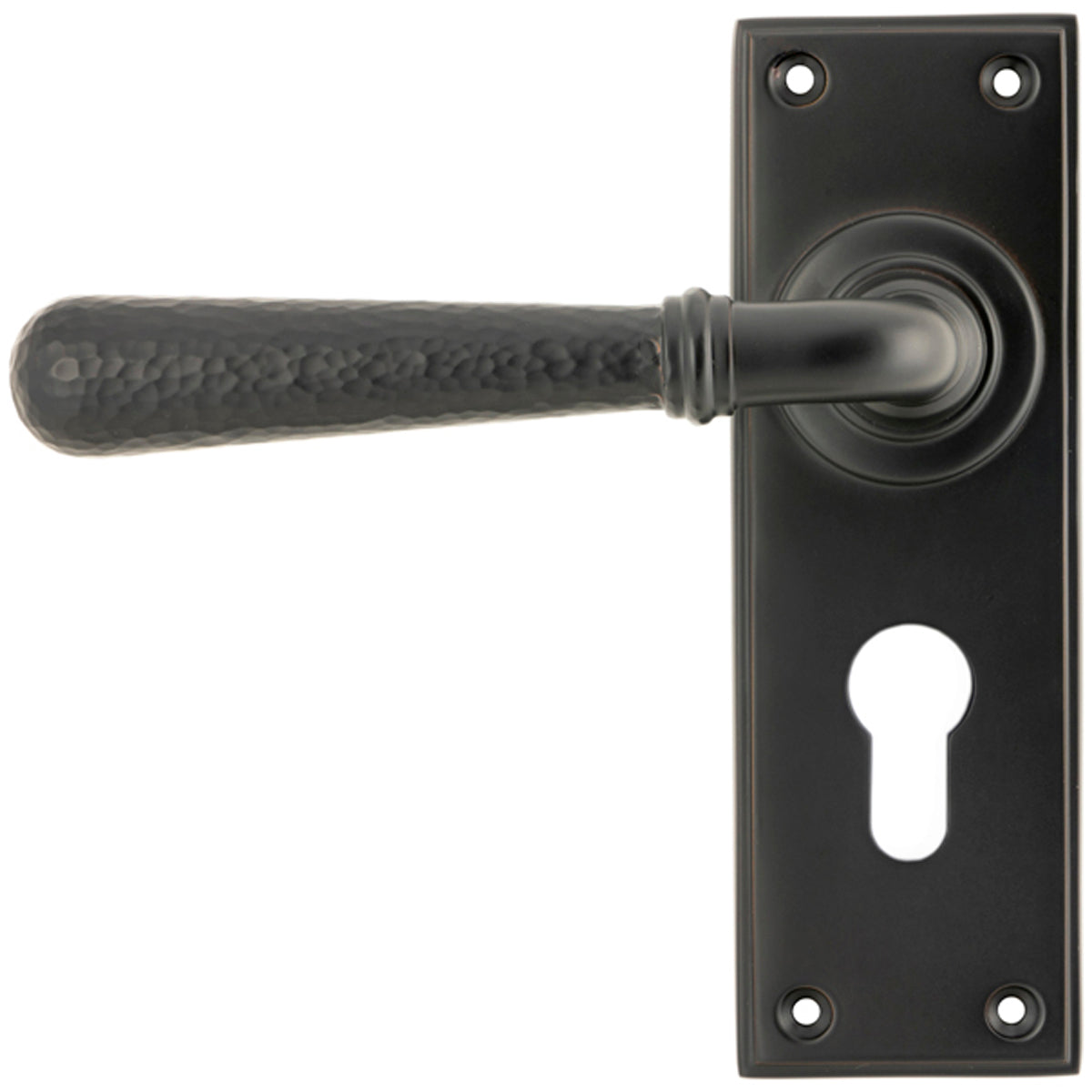 HAMMERED NEWBURY LEVER HANDLE EURO 124x152x70 AGBZ