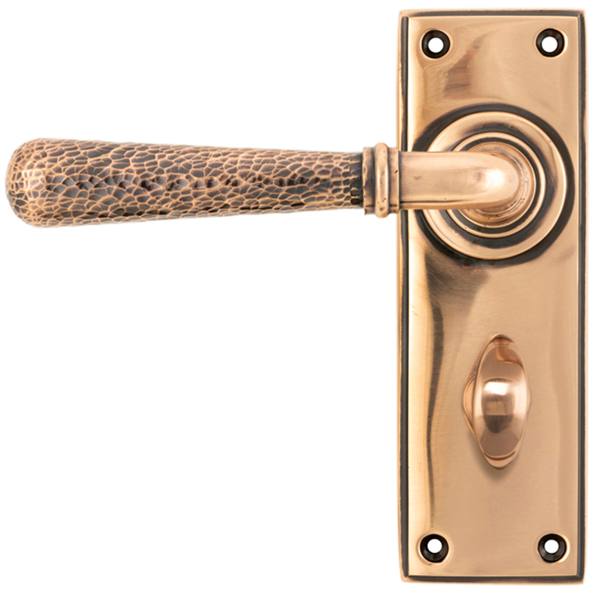 HAMMERED NEWBURY LEVER HANDLE BATH 124x152x70 PBZ