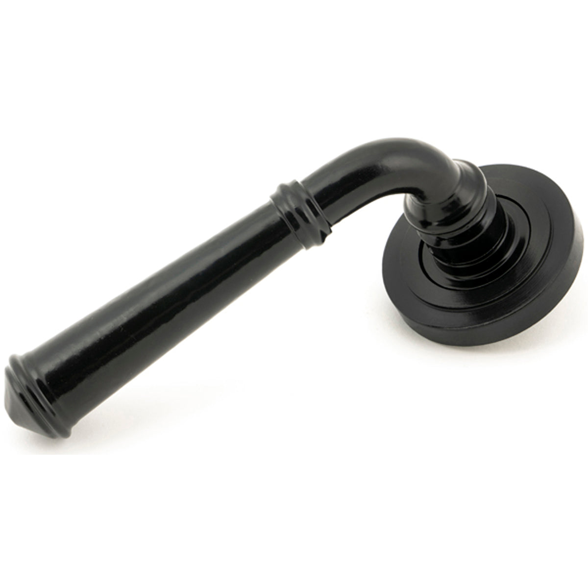 REGENCY LEVER HANDLE+ROSE ART DECO 131x53x67 BLK - 49970 by MARCHES (ANVIL) ARCHITECTURAL HARDWARE