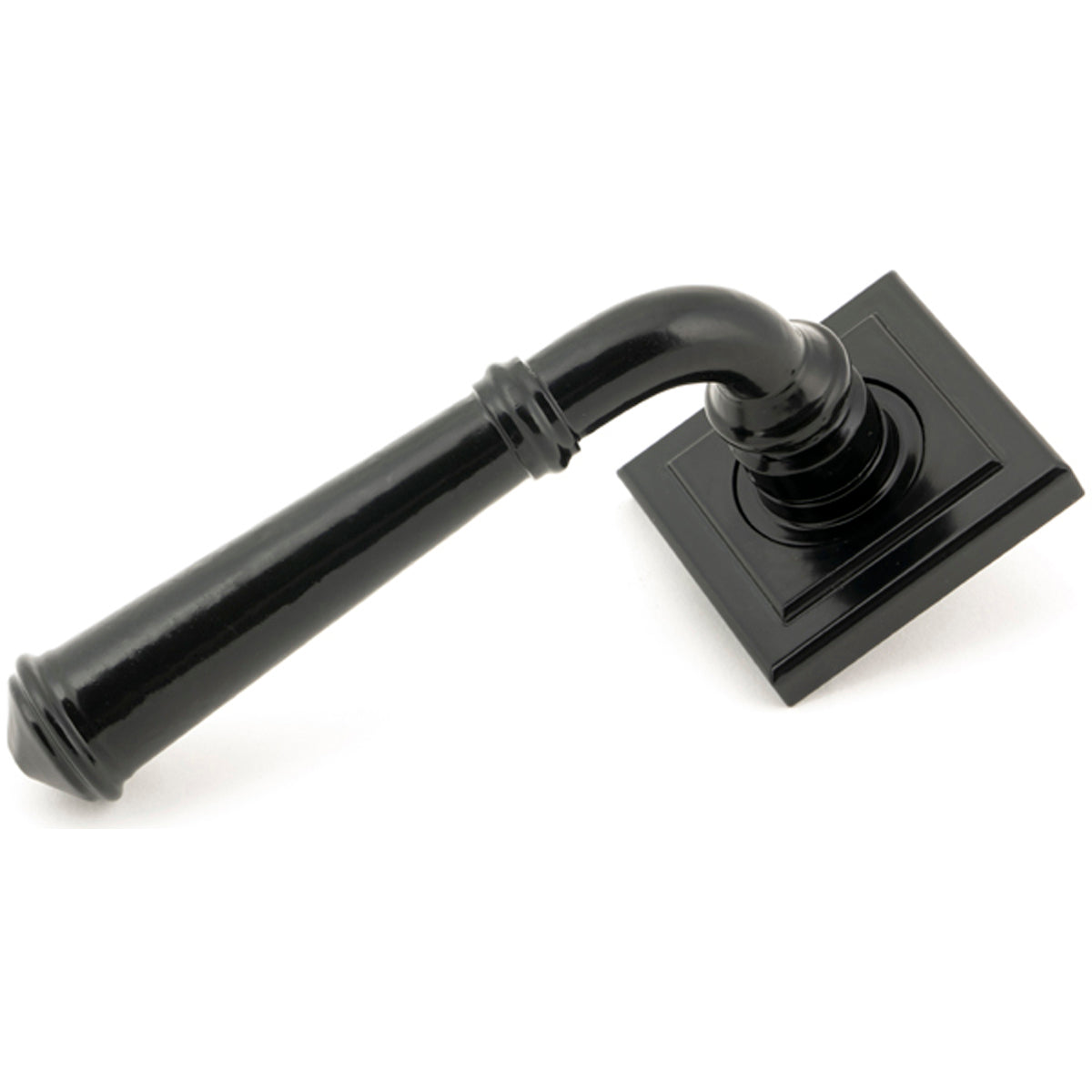 REGENCY LEVER HANDLE+ROSE SQUARE 131x53x67 BLK - 49972 by MARCHES (ANVIL) ARCHITECTURAL HARDWARE