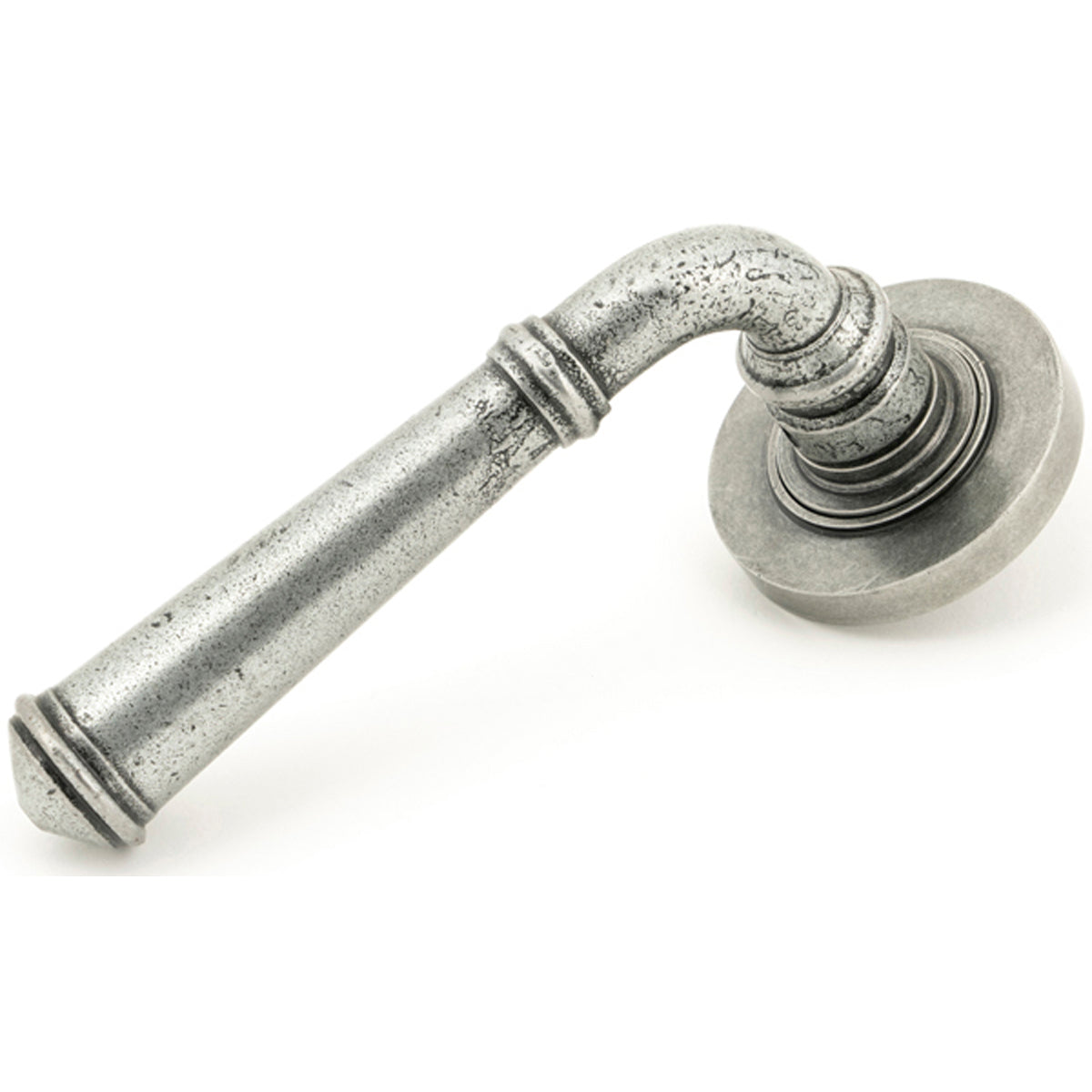 REGENCY LEVER HANDLE+ROSE PLAIN 131x53x67 PEW by MARCHES (ANVIL) ARCHITECTURAL HARDWARE