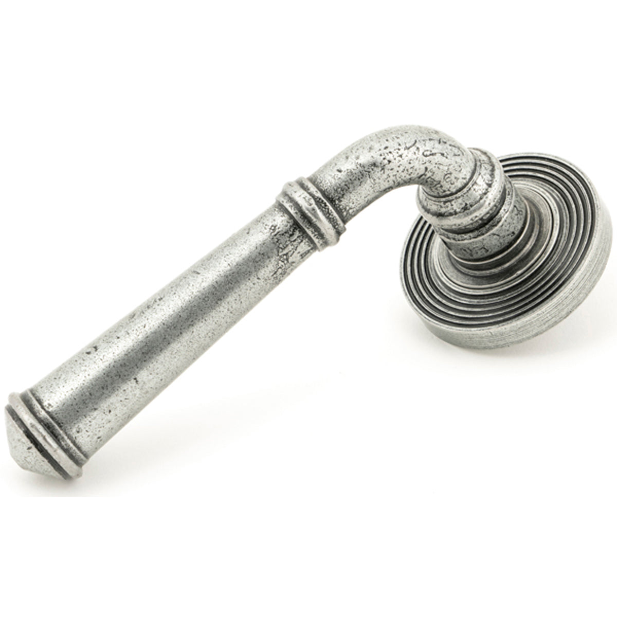 REGENCY LEVER HANDLE+ROSE BEEHIVE 131x53x67 PEW - 49979 by MARCHES (ANVIL) ARCHITECTURAL HARDWARE