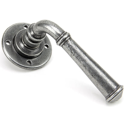 REGENCY LEVER HANDLE+ROSE UNSPRUNG 120x60x64 PEW - 50098 by MARCHES (ANVIL) ARCHITECTURAL HARDWARE