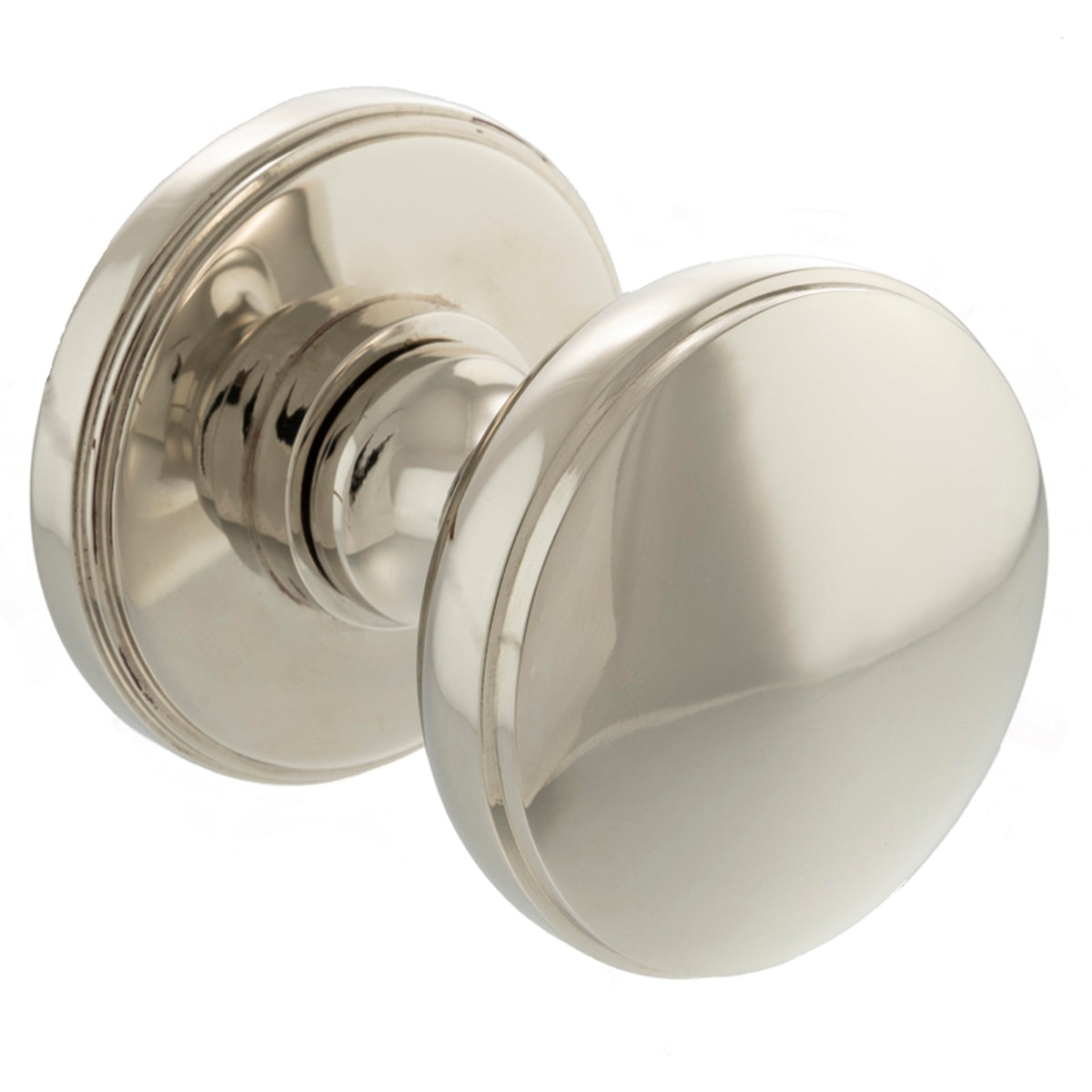 MILLHOUSE EDISON SOLID MORTICE KNOB D63x73 BRS/PNP