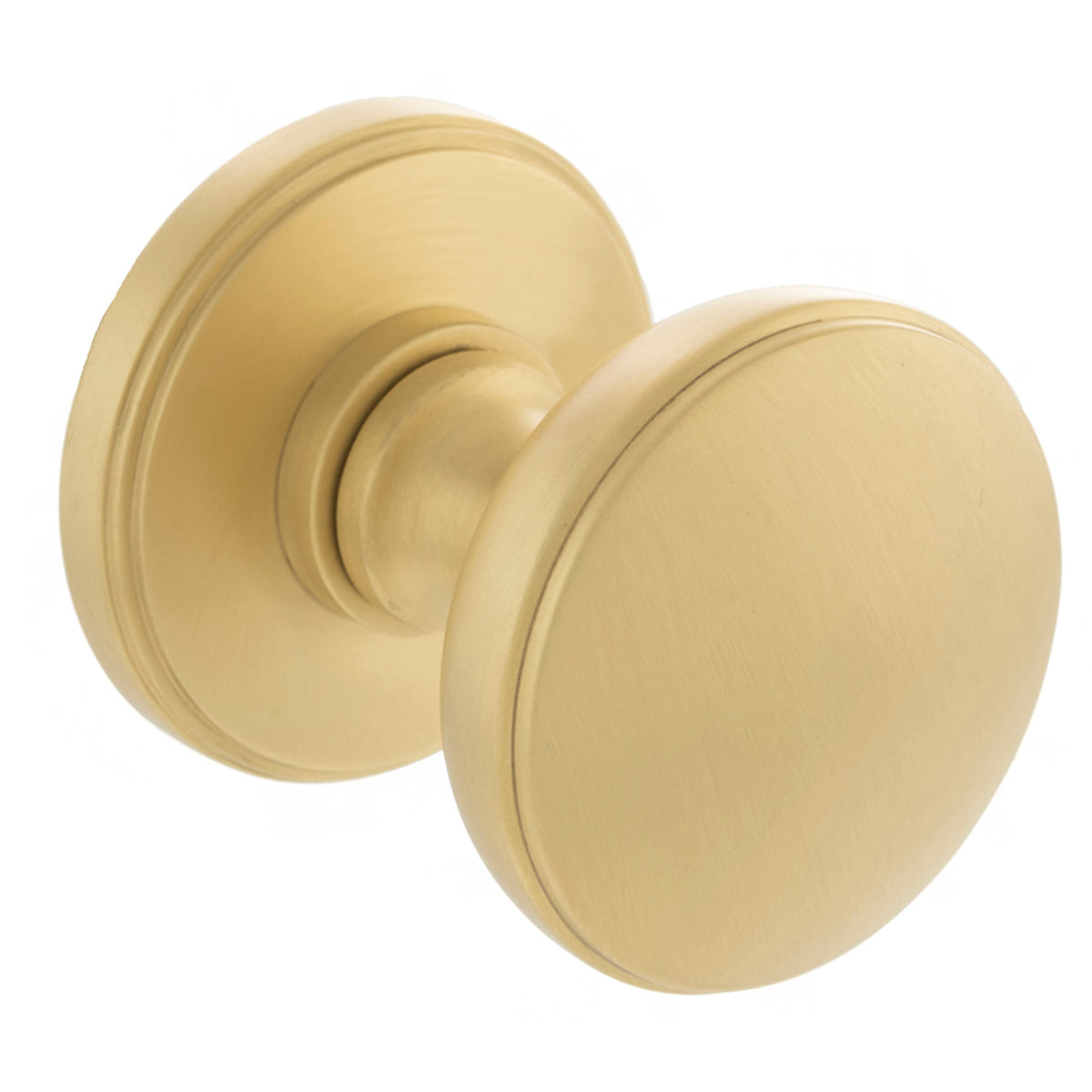 MILLHOUSE EDISON SOLID MORTICE KNOB D63x73 BRS/SBR