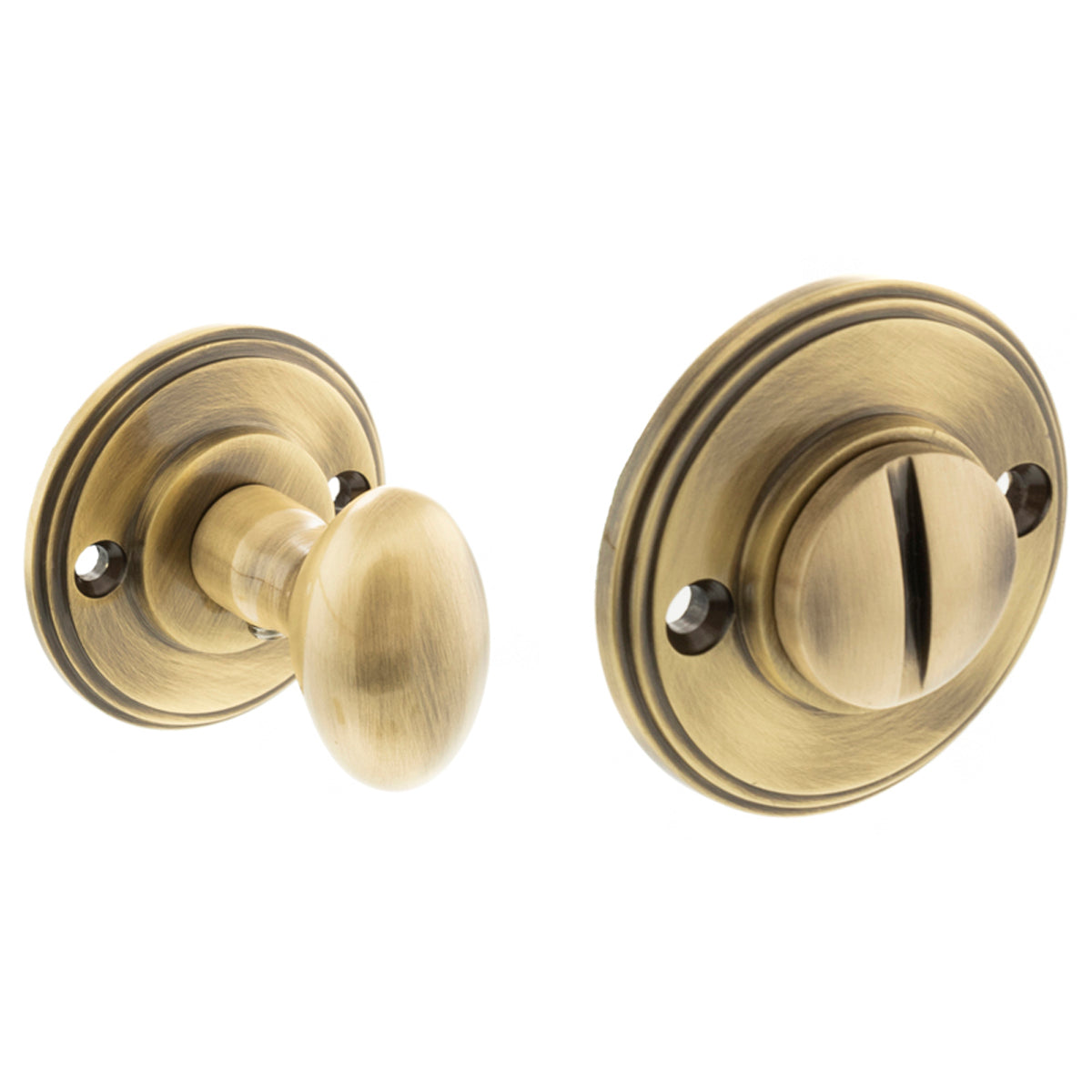 MILLHOUSE SOLID WC TURN+RELEASE OVAL D43x44 BRS/ABR by CHASE ATLANTIC