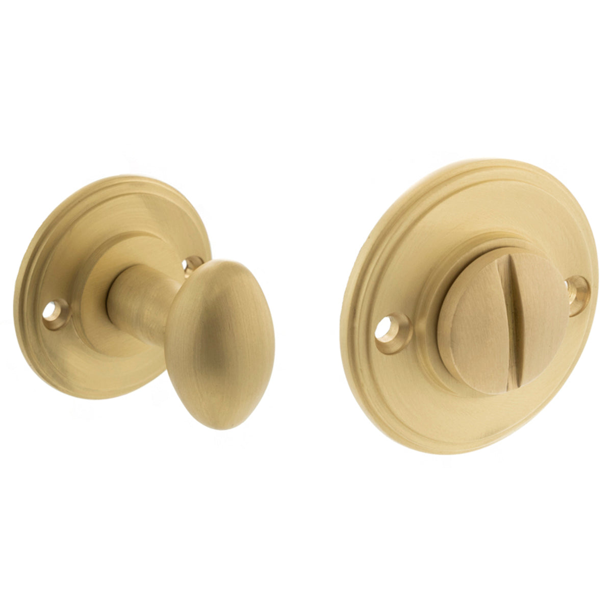 MILLHOUSE SOLID WC TURN+RELEASE OVAL D43x44 BRS/SBR by CHASE ATLANTIC