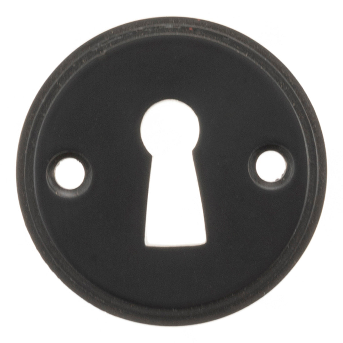 MILLHOUSE SOLID ESCUTCHEON OPEN KEY D42x4 BRS/MBK