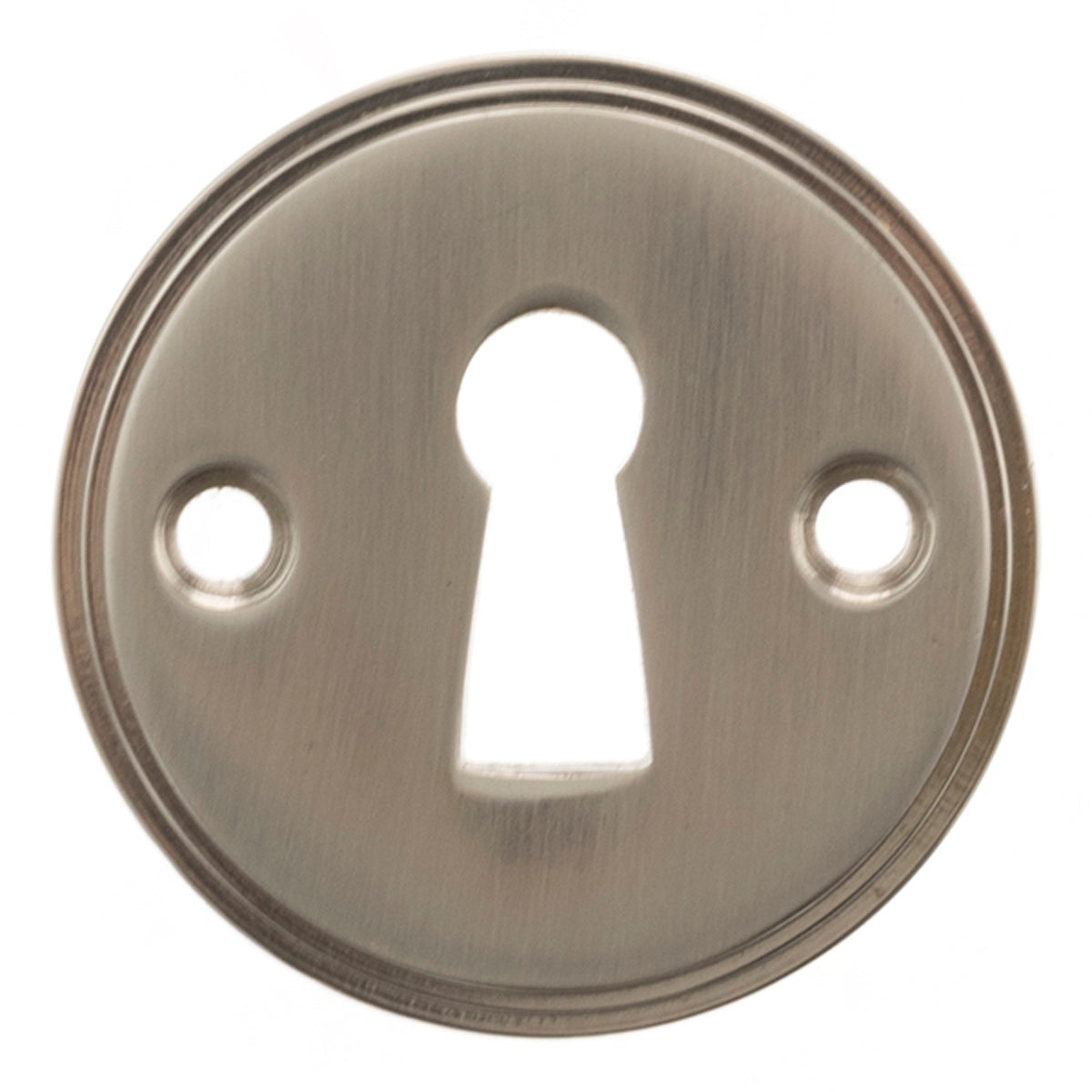 MILLHOUSE SOLID ESCUTCHEON OPEN KEY D42x4 BRS/SNP