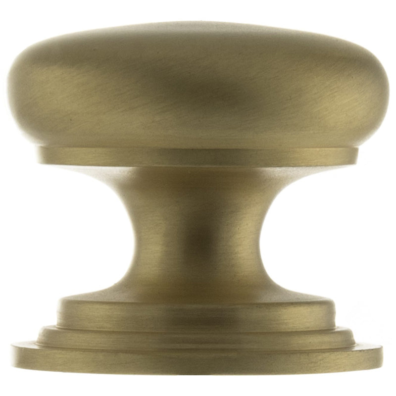 OLD ENGLISH LINCOLN SOLID VICTORIAN KNOB CONCEALED FIX D38x33 BRS/SBR by CHASE ATLANTIC