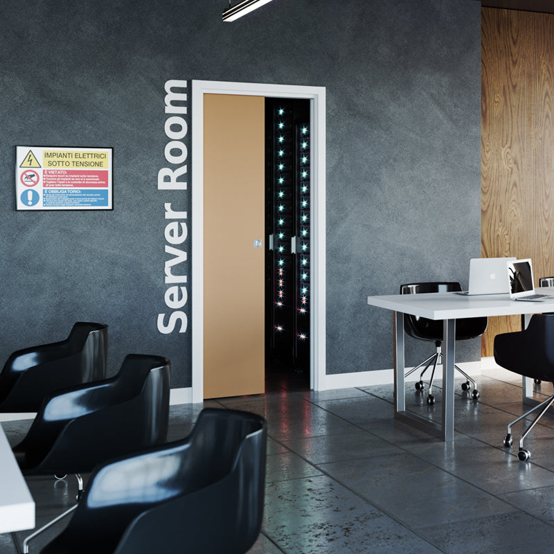 ERMETIKA EVOKIT FIRE RATED SINGLE POCKET DOOR SYSTEM 762x1981 100DR WHI