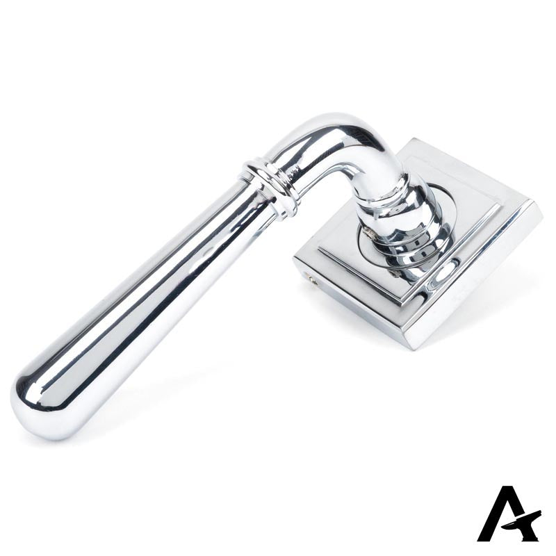 NEWBURY LEVER HANDLE+ROSE UNSPRUNG SQUARE 126x53x64 PCP - 50024 by MARCHES (ANVIL) ARCHITECTURAL HARDWARE
