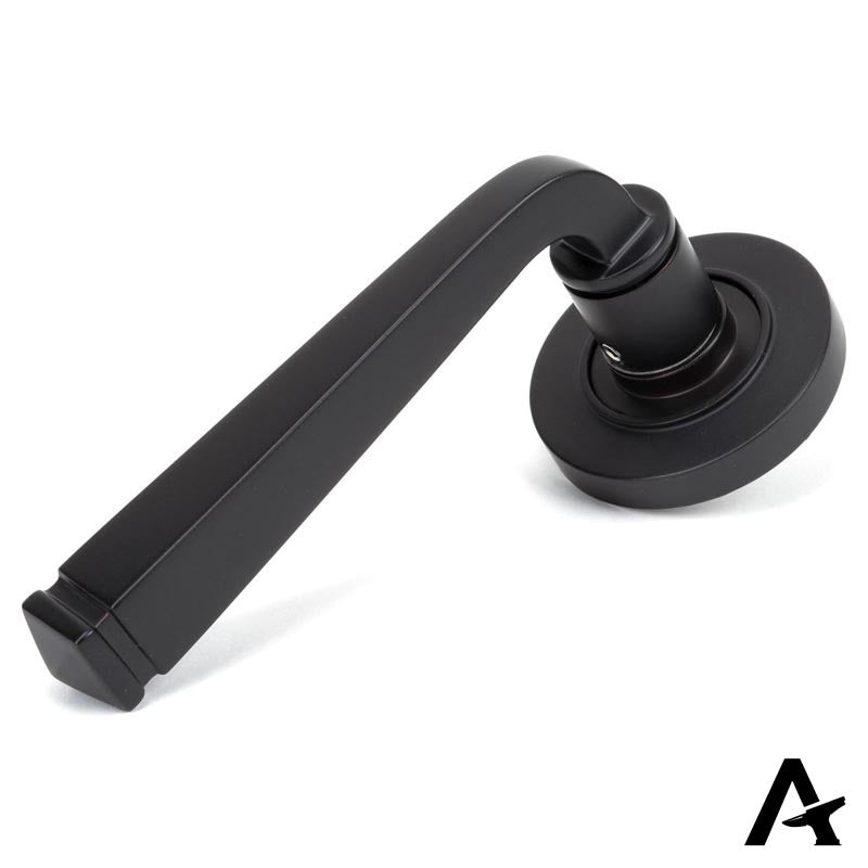 AVON LEVER HANDLE+ROSE UNSPRUNG PLAIN 53x118x63 AGBZ - 50057 by MARCHES (ANVIL) ARCHITECTURAL HARDWARE