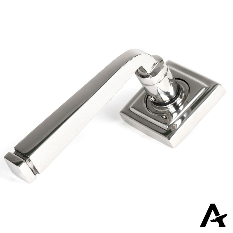 AVON LEVER HANDLE+ROSE UNSPRUNG SQUARE 53x118x63 PMA - 50080 by MARCHES (ANVIL) ARCHITECTURAL HARDWARE