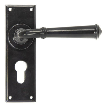 REGENCY LEVER HANDLE EURO 125x152x64 BLK - 92060 by MARCHES (ANVIL) ARCHITECTURAL HARDWARE
