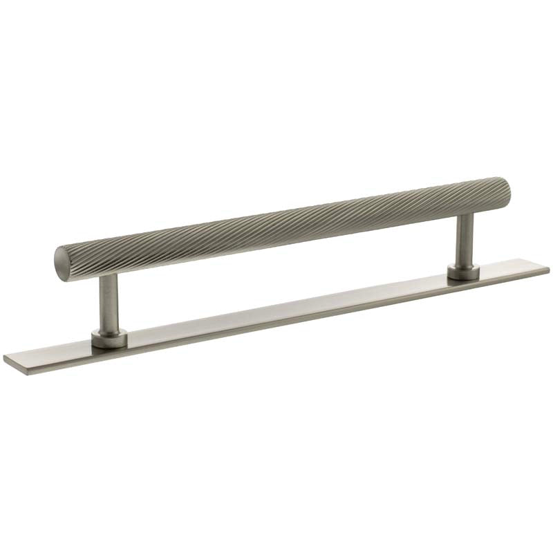 MILLHOUSE PADDINGTON SPIRAL CABINET T-BAR PULL+BACKPLATE 160HC BRS/SNP