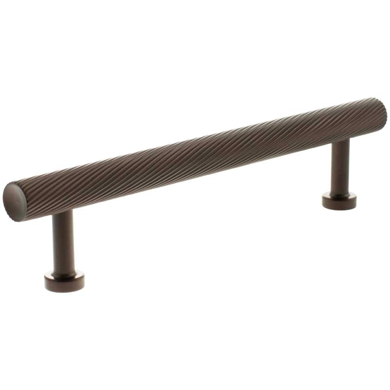 MILLHOUSE PADDINGTON SPIRAL CABINET T-BAR PULL 128HC BRS/DBZ
