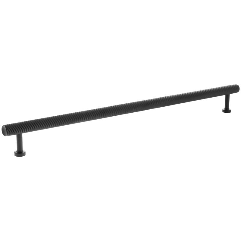 MILLHOUSE PADDINGTON SPIRAL CABINET T-BAR PULL 320HC BRS/MBK