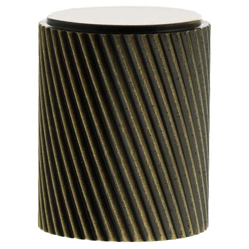 MILLHOUSE PADDINGTON SPIRAL CABINET KNOB CYLINDER D20x25 BRS/ABR by CHASE ATLANTIC