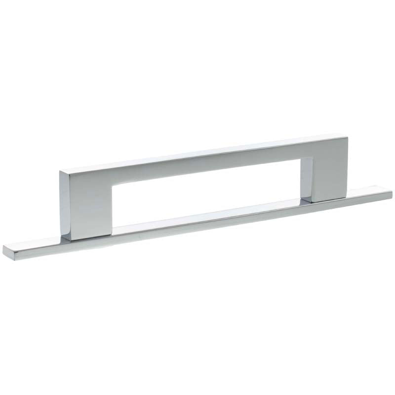 MILLHOUSE EMPIRE SLIM CABINET PULL HANDLE+BACKPLATE 128HC BRS/PCP