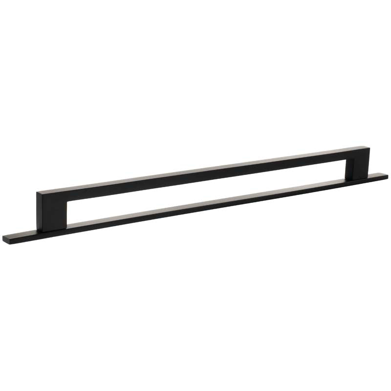MILLHOUSE EMPIRE SLIM CABINET PULL HANDLE+BACKPLATE 320HC BRS/MBK
