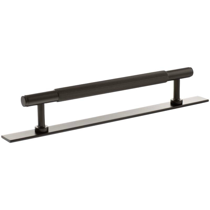 MILLHOUSE BATTERSEA LINEAR CABINET T-BAR PULL+BACKPLATE 160HC BRS/DBZ