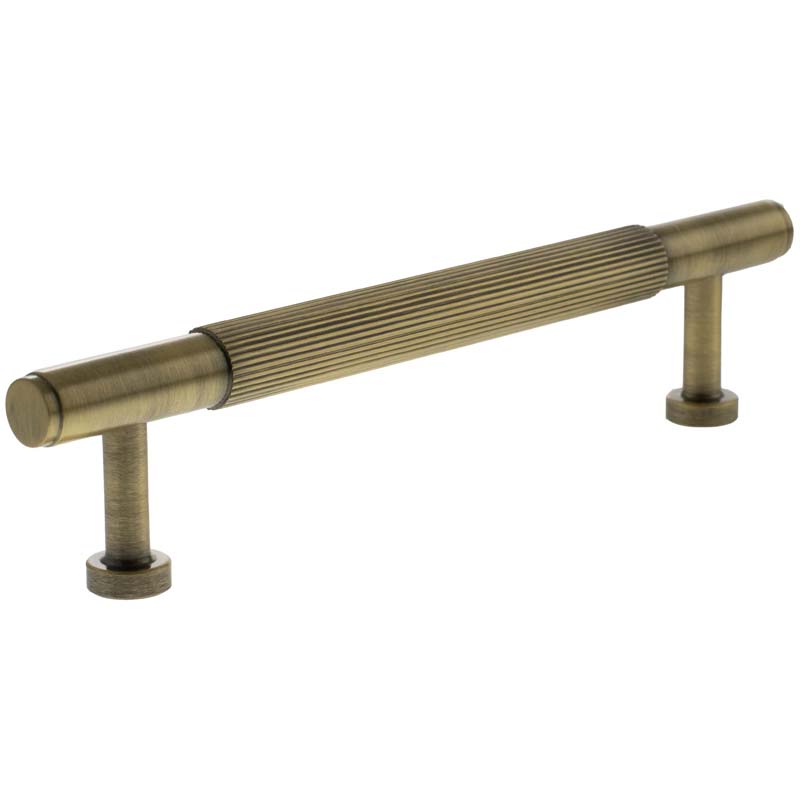 MILLHOUSE BATTERSEA LINEAR CABINET T-BAR PULL 128HC BRS/ABR