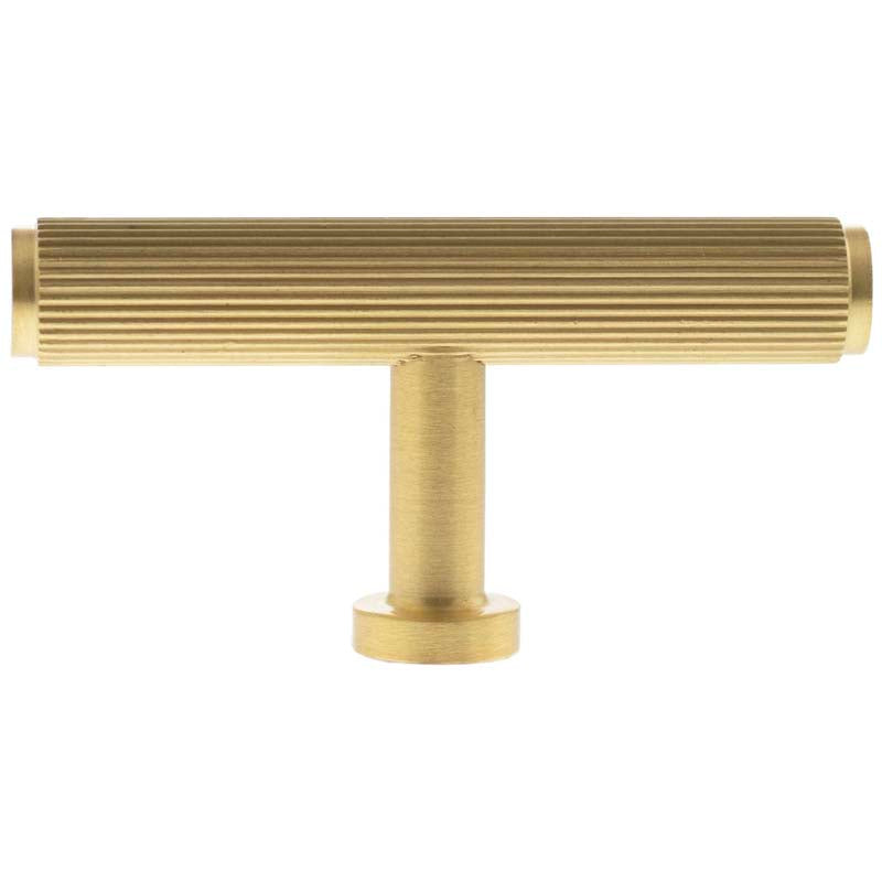 MILLHOUSE BATTERSEA LINEAR CABINET T-BAR KNOB 75x13x38 BRS/SBR