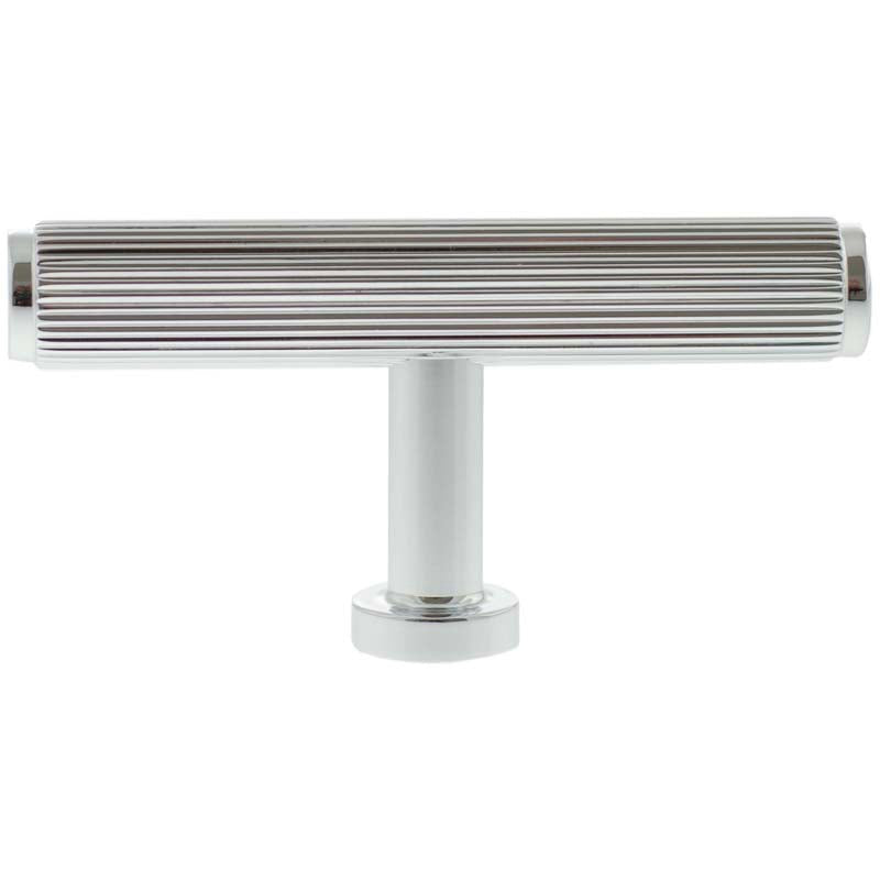 MILLHOUSE BATTERSEA LINEAR CABINET T-BAR KNOB 75x13x38 BRS/PCP by CHASE ATLANTIC