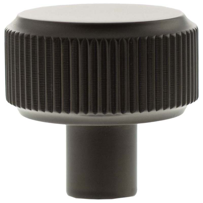 MILLHOUSE BATTERSEA LINEAR CABINET KNOB ROUND D32x32 BRS/DBZ by CHASE ATLANTIC