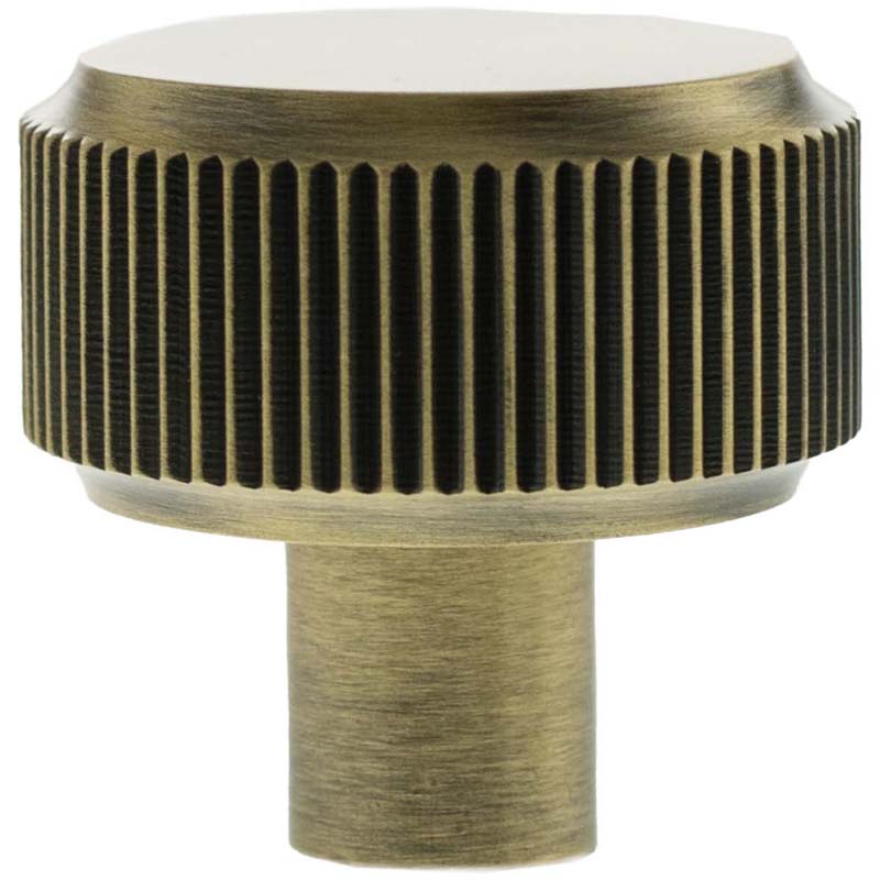 MILLHOUSE BATTERSEA LINEAR CABINET KNOB ROUND D32x32 BRS/ABR