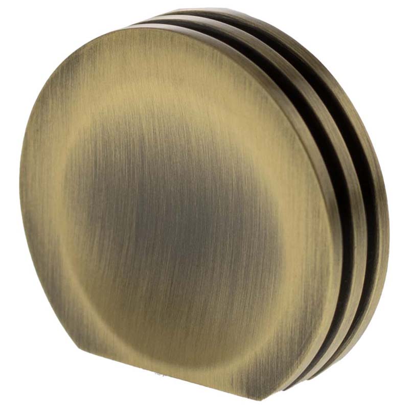 MILLHOUSE BATTERSEA LINEAR CABINET KNOB 38x35x9 BRS/ABR by CHASE ATLANTIC