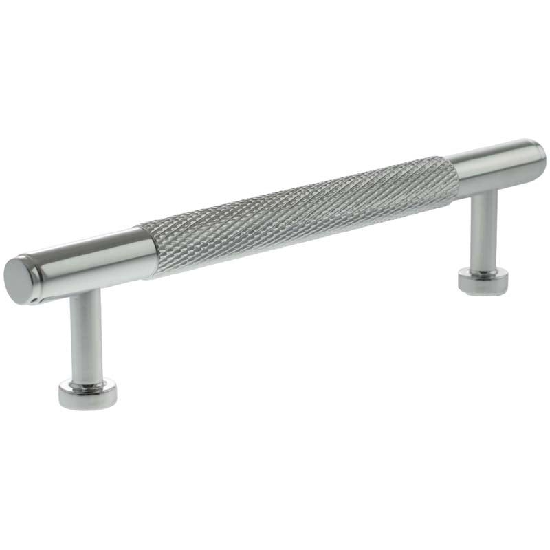 MILLHOUSE EIFFEL KNURLED CABINET T-BAR PULL 128HC BRS/PCP